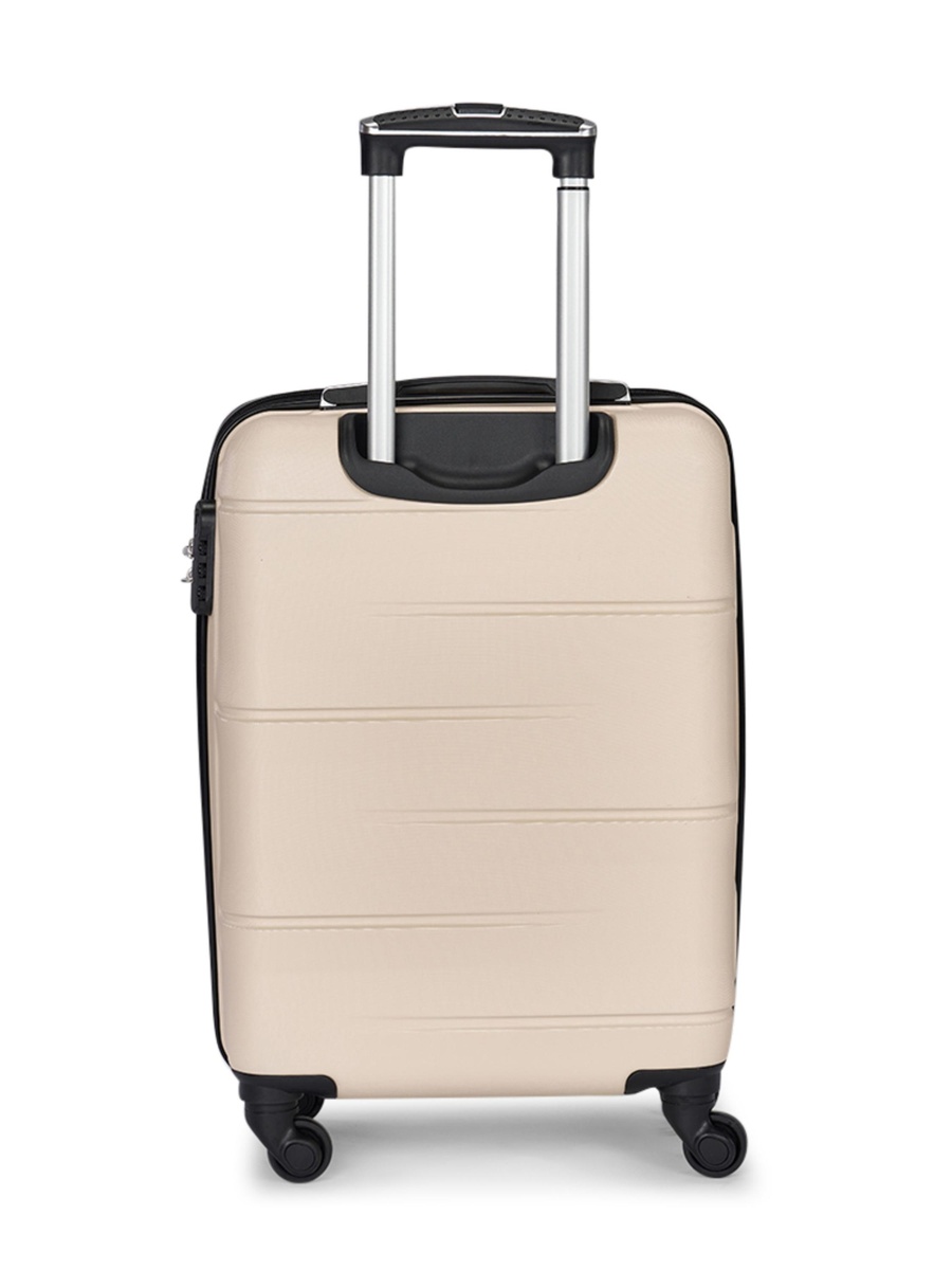 20 Inch Cabin Suitcase with Hardshell and Wheels, Beige