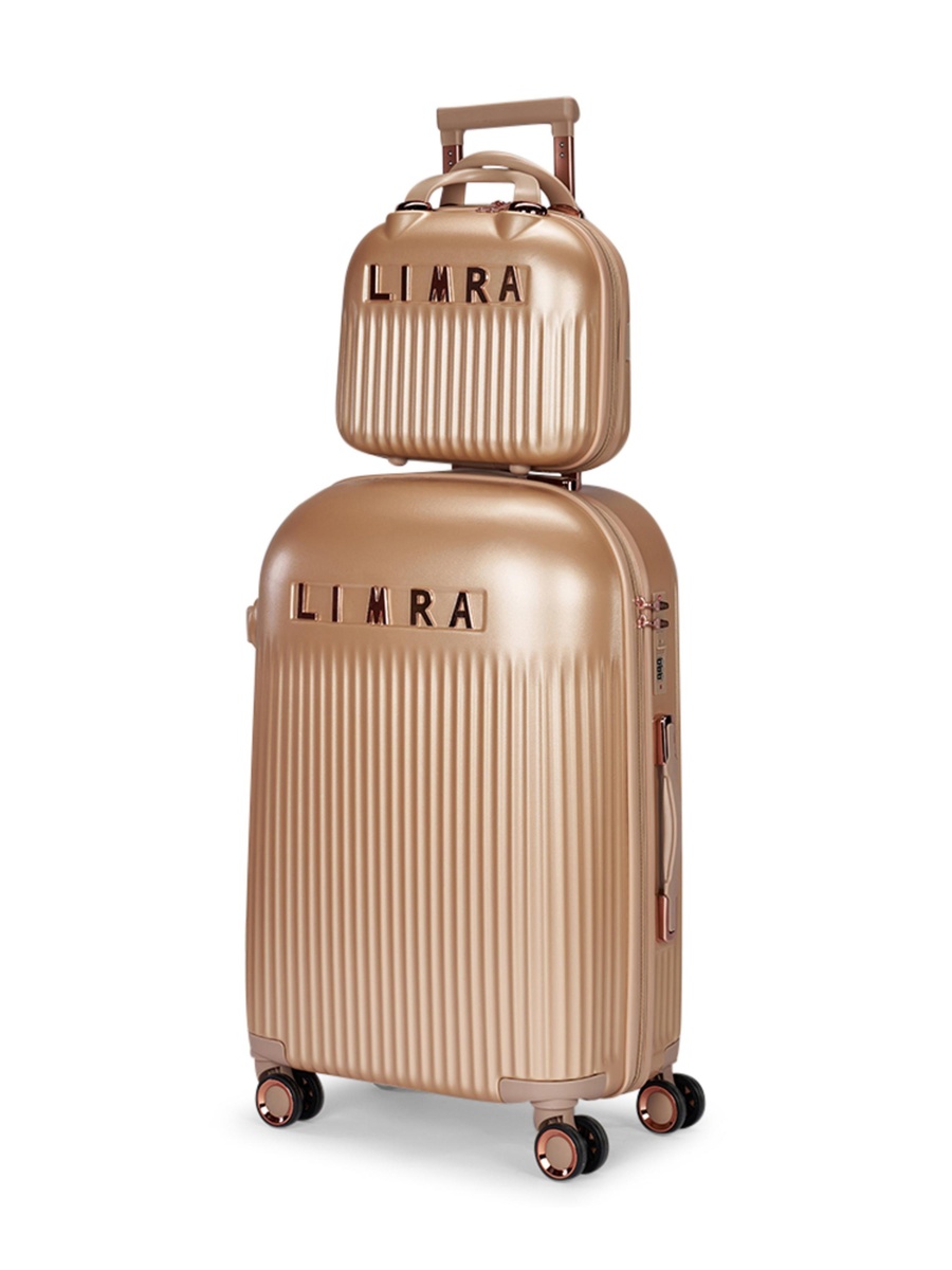 6-Piece Premium Luggage Set, Durable and Modern, Gold