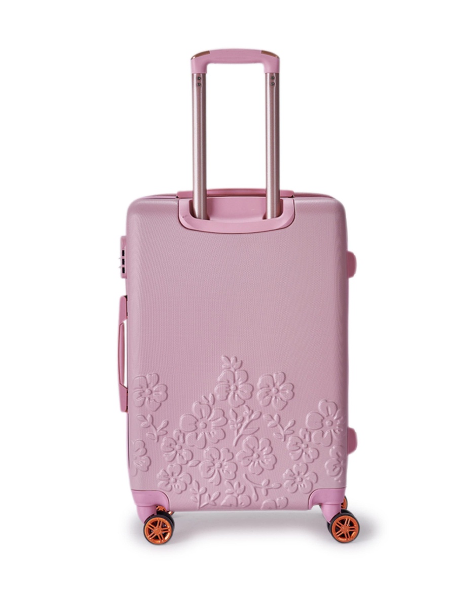 5-Piece Luggage Set with Spinner Wheels, Pink