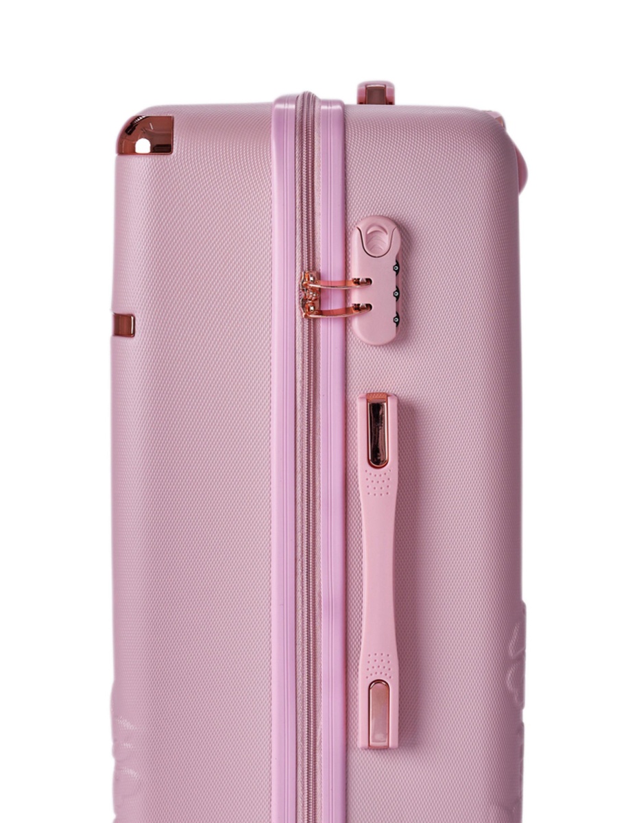 5-Piece Luggage Set with Spinner Wheels, Pink