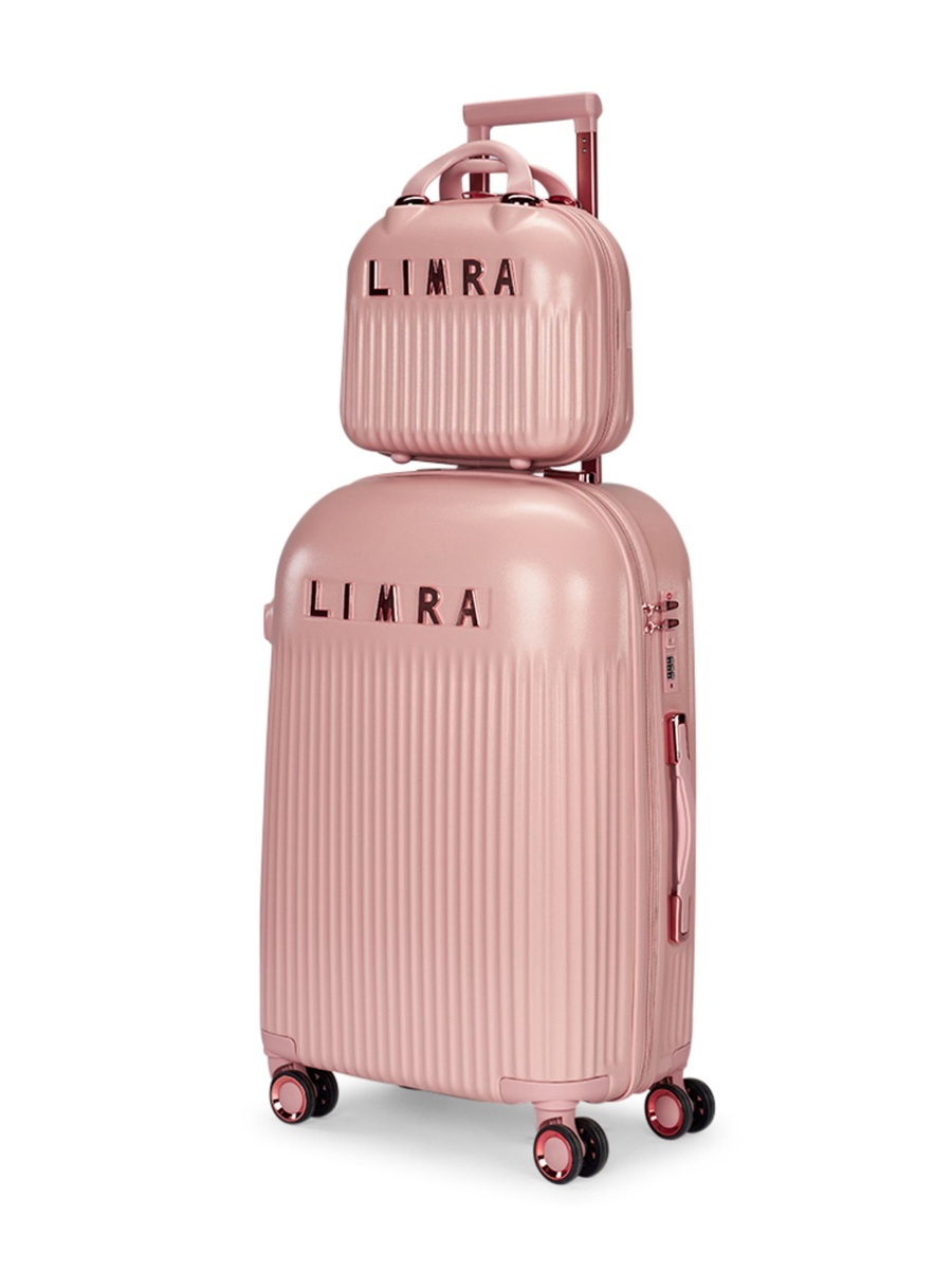 6-Piece Premium Luggage Set, Durable and Modern, Pink
