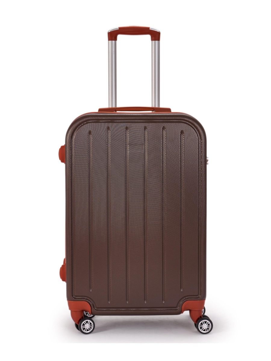 6-Piece Luggage Set with Spinner Wheels, Brown