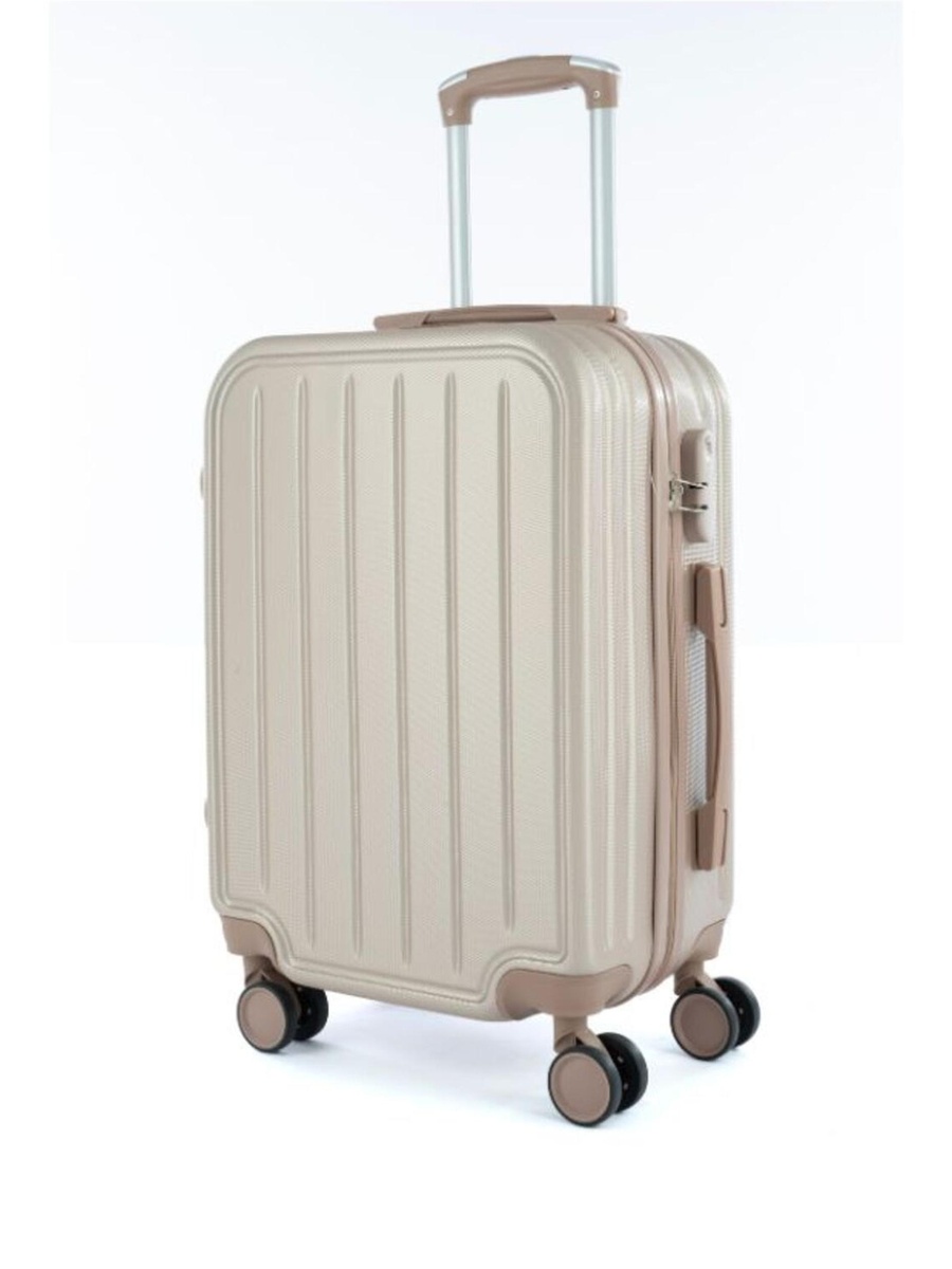 6-Piece Luggage Set with Spinner Wheels, Beige