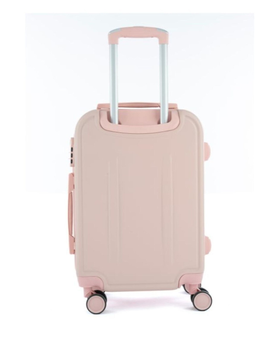 6-Piece Luggage Set with Spinner Wheels, Pink