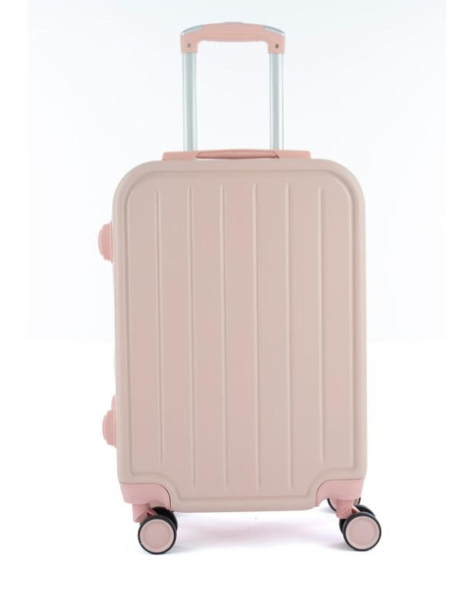 6-Piece Luggage Set with Spinner Wheels, Pink
