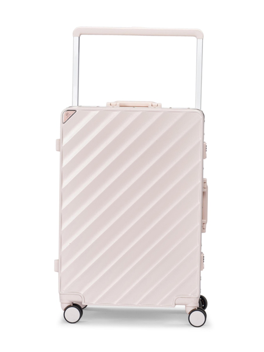 2-Piece Luggage Set with Hard Shell and Spinner Wheels, Beige