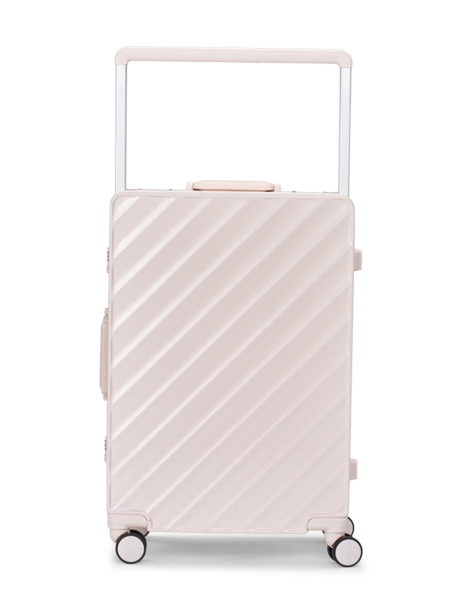 2-Piece Luggage Set with Hard Shell and Spinner Wheels, Beige
