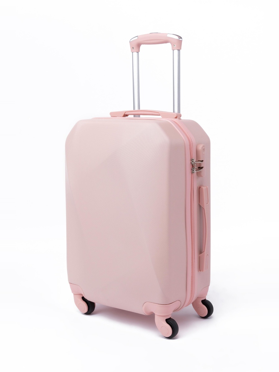 20-Inch Carry-On Luggage with Spinner Wheels, Pink