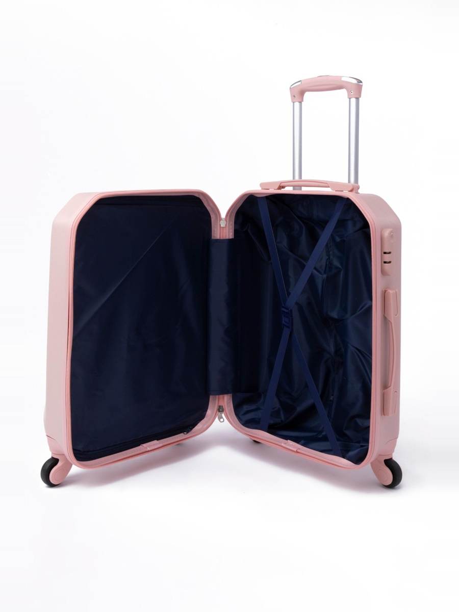 20-Inch Carry-On Luggage with Spinner Wheels, Pink