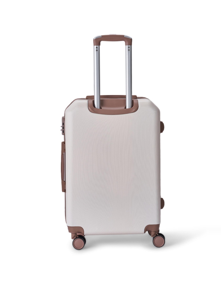 20-Inch Carry-On Luggage with Spinner Wheels, Beige