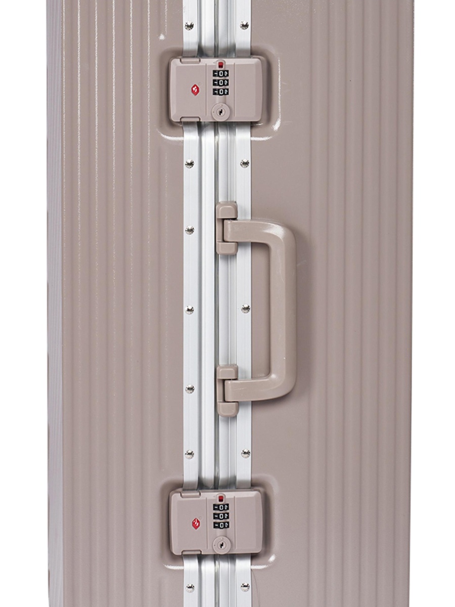 2-Piece Luggage Set with Hard Shell and Spinner Wheels, Brown