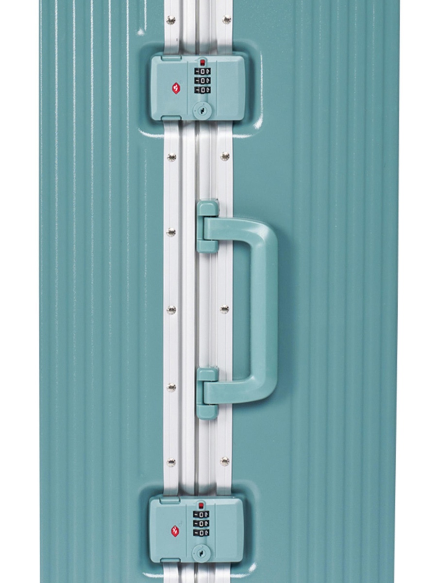 2-Piece Luggage Set with Hard Shell and Spinner Wheels, Turquoise