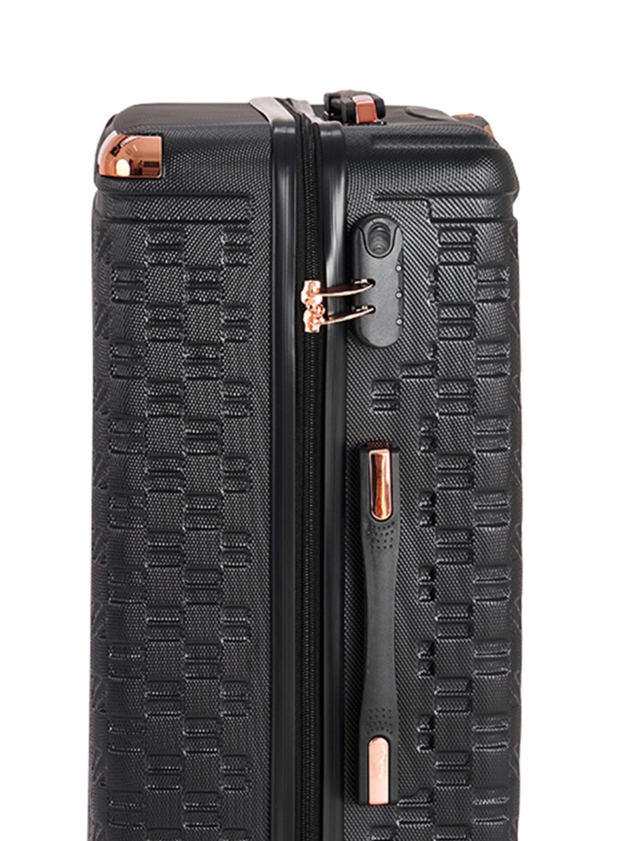 20-Inch Carry-On Luggage with Spinner Wheels, Black
