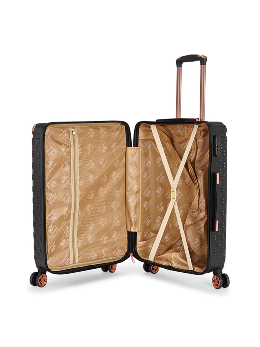 20-Inch Carry-On Luggage with Spinner Wheels, Black