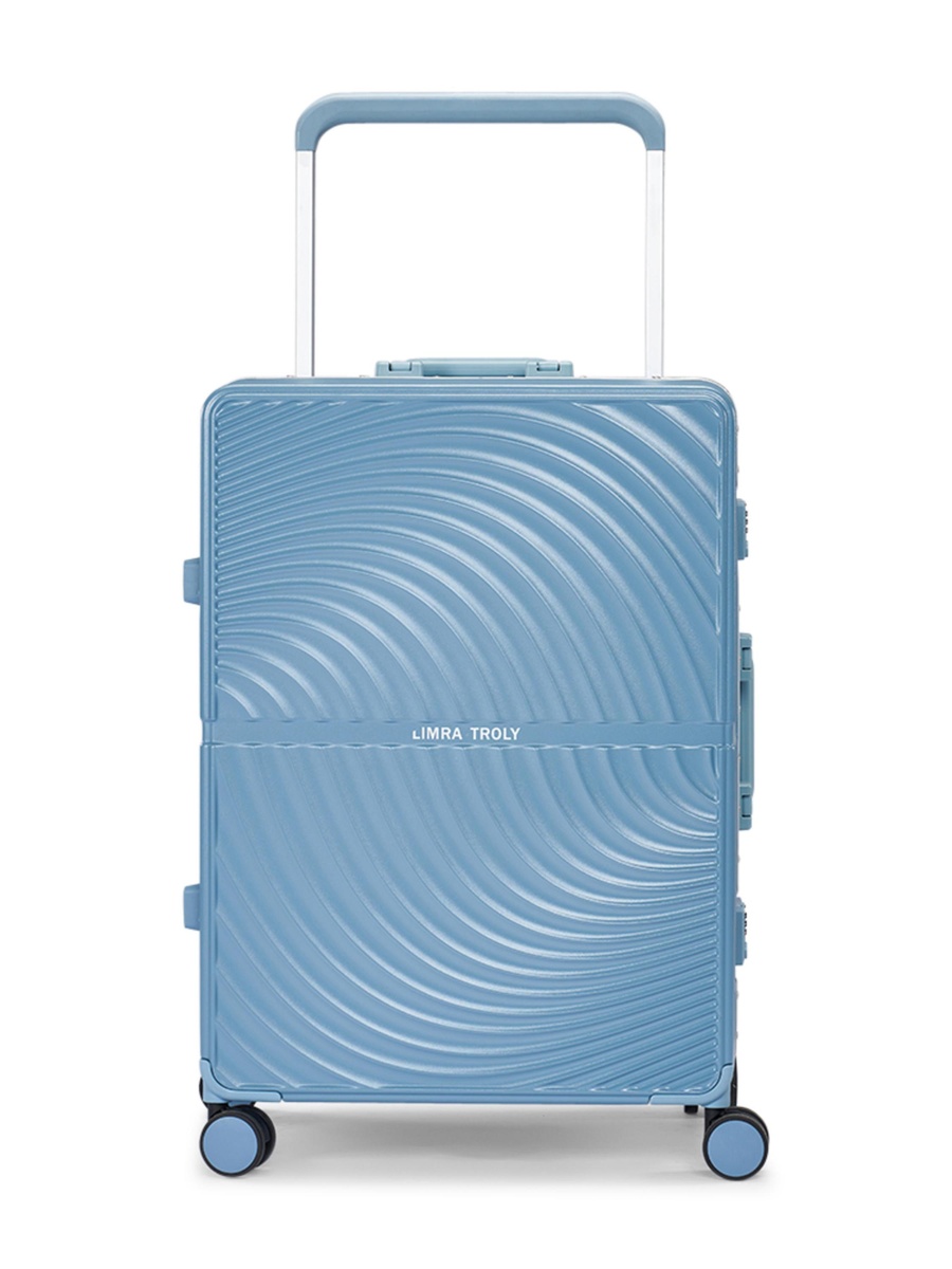 2-Piece Luggage Set with Hard Shell and Spinner Wheels, Blue