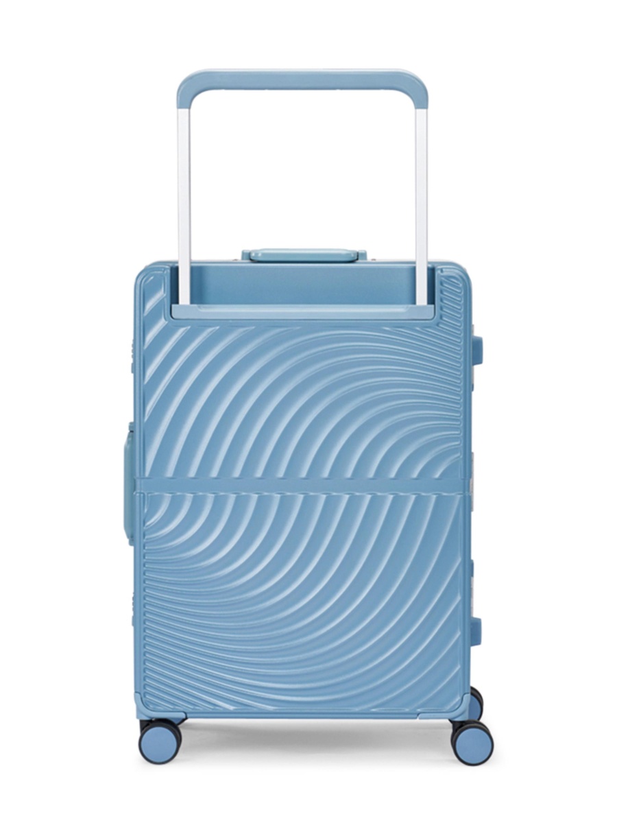 2-Piece Luggage Set with Hard Shell and Spinner Wheels, Blue