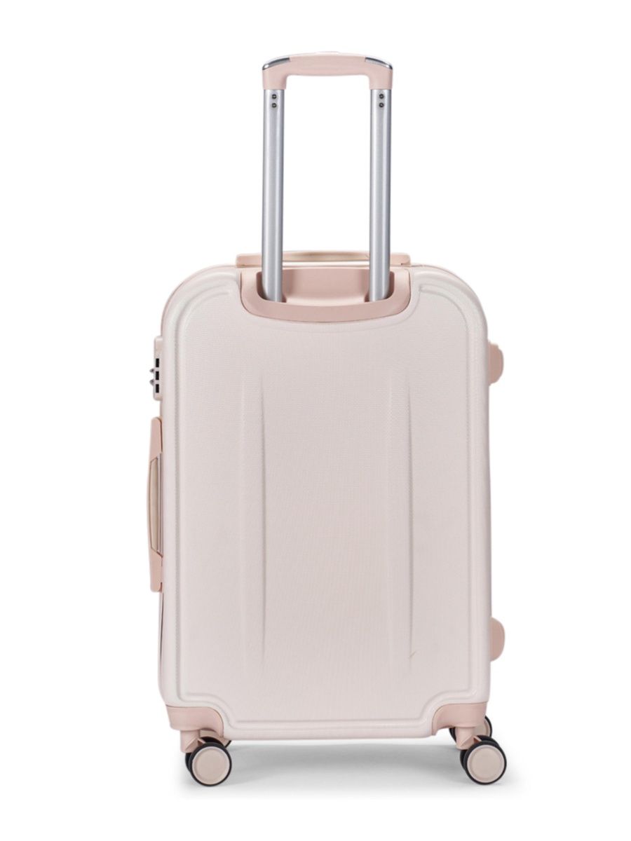 20-Inch Carry-On Luggage with Spinner Wheels, Beige
