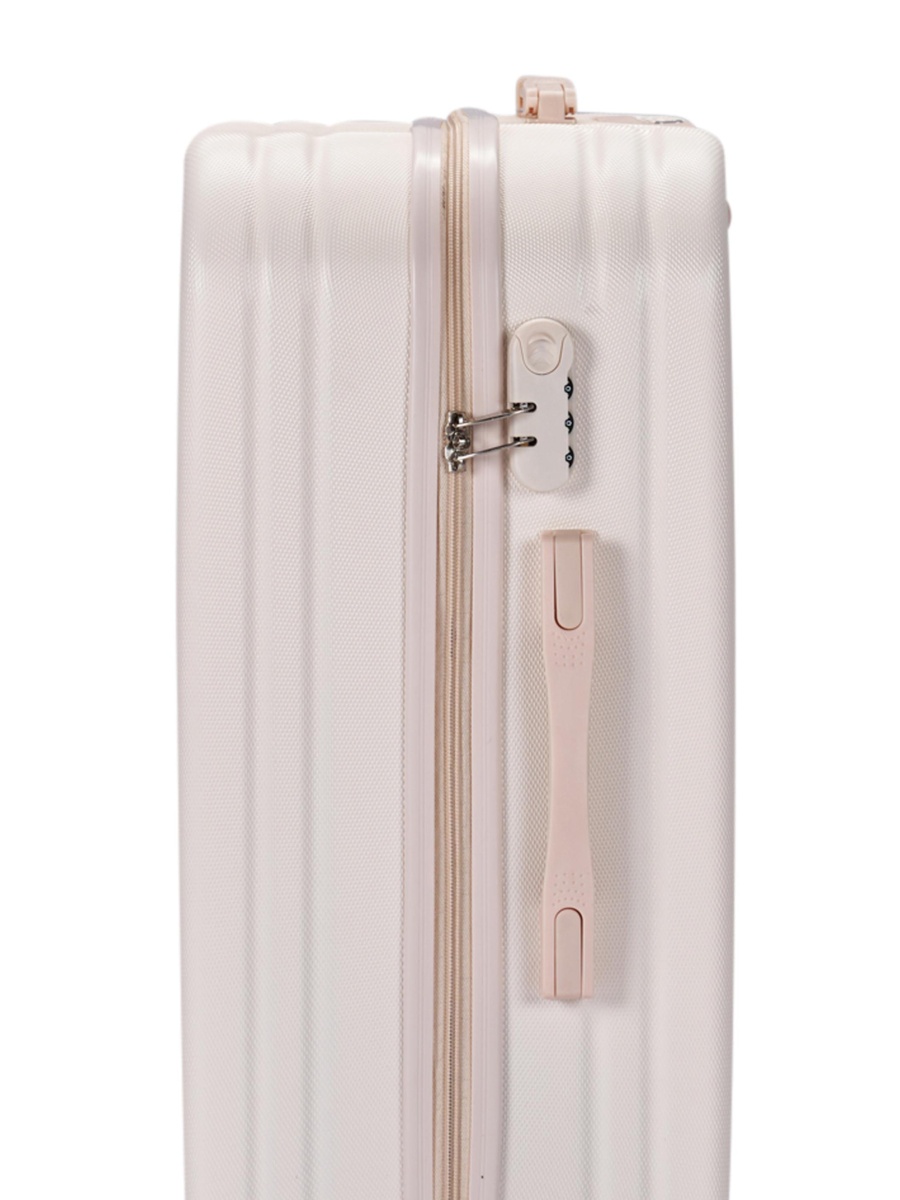 20-Inch Carry-On Luggage with Spinner Wheels, Beige