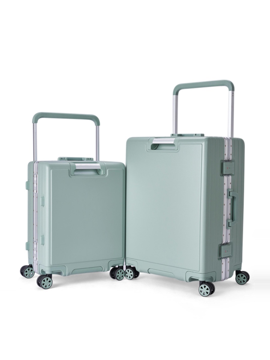 2-Piece Luggage Set with Hard Shell and Spinner Wheels, Turquoise