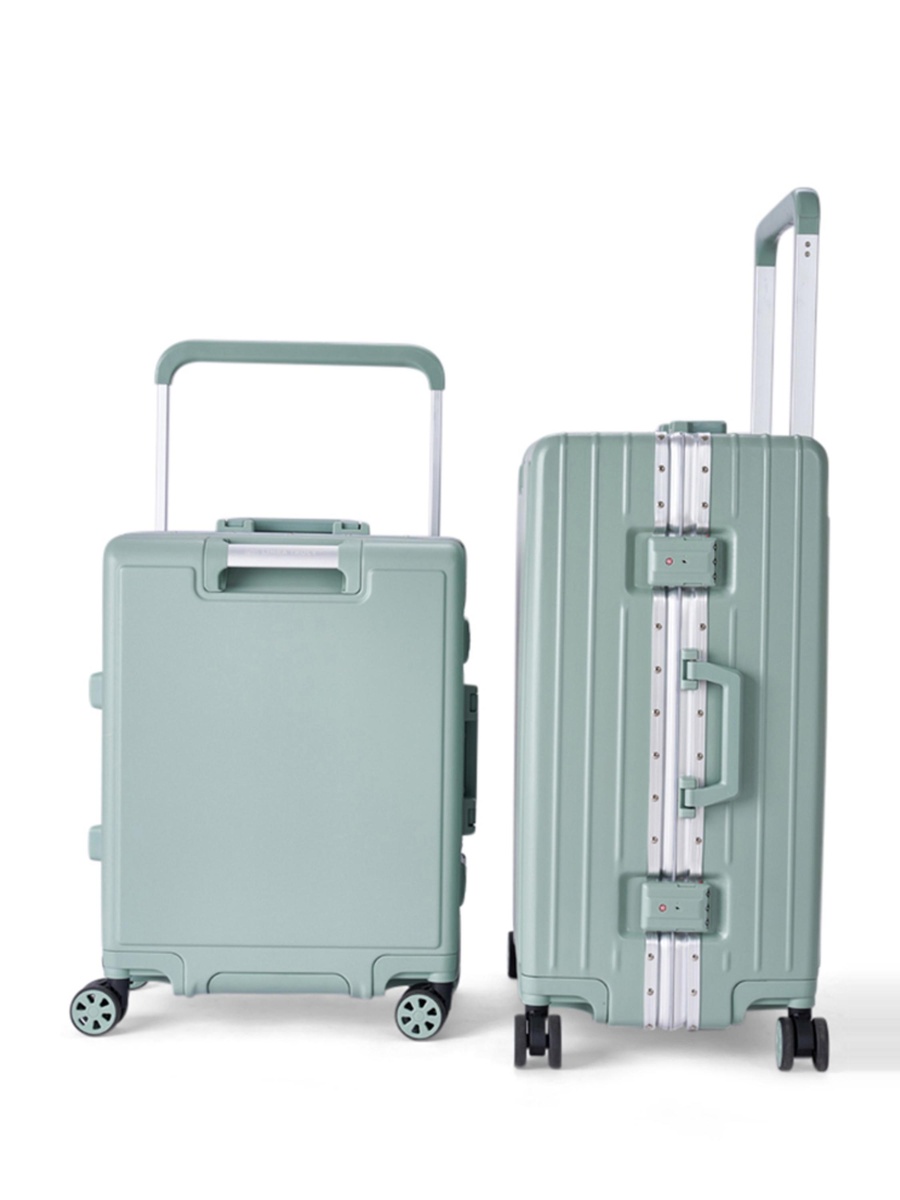 2-Piece Luggage Set with Hard Shell and Spinner Wheels, Turquoise
