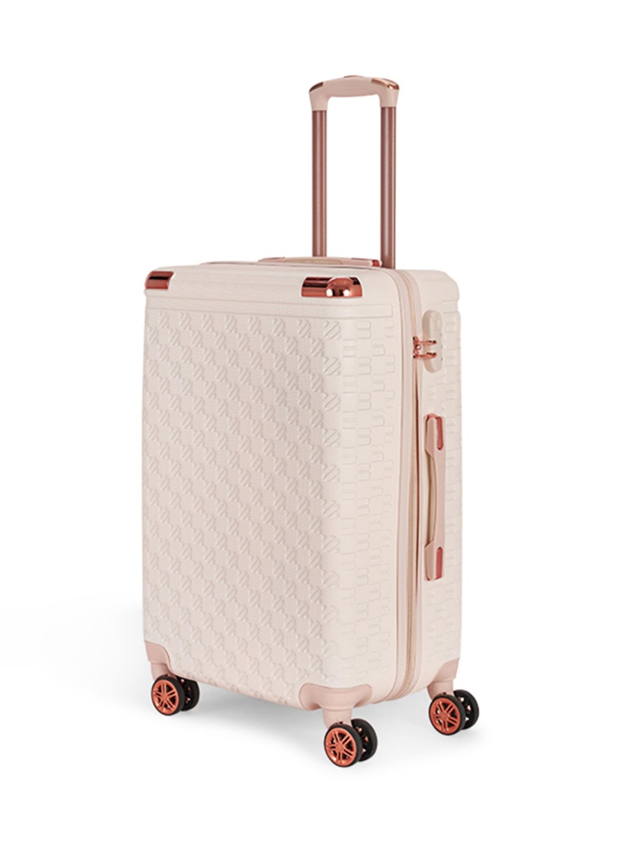 6-Piece Luggage Set with Spinner Wheels, Beige