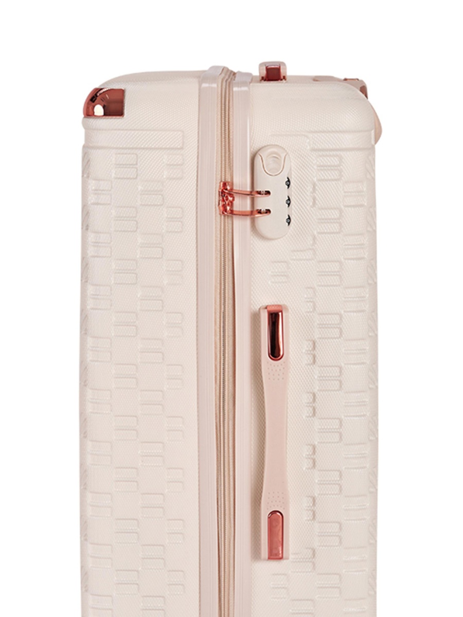 6-Piece Luggage Set with Spinner Wheels, Beige