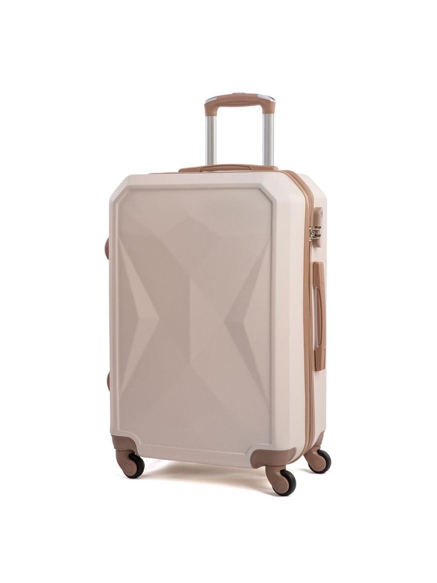 6-Piece Luggage Set with Spinner Wheels, Beige