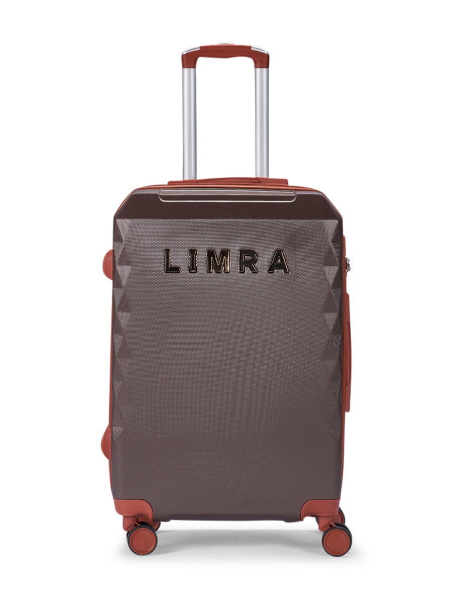 6-Piece Luggage Set with Swivel Wheels, Coffee Brown