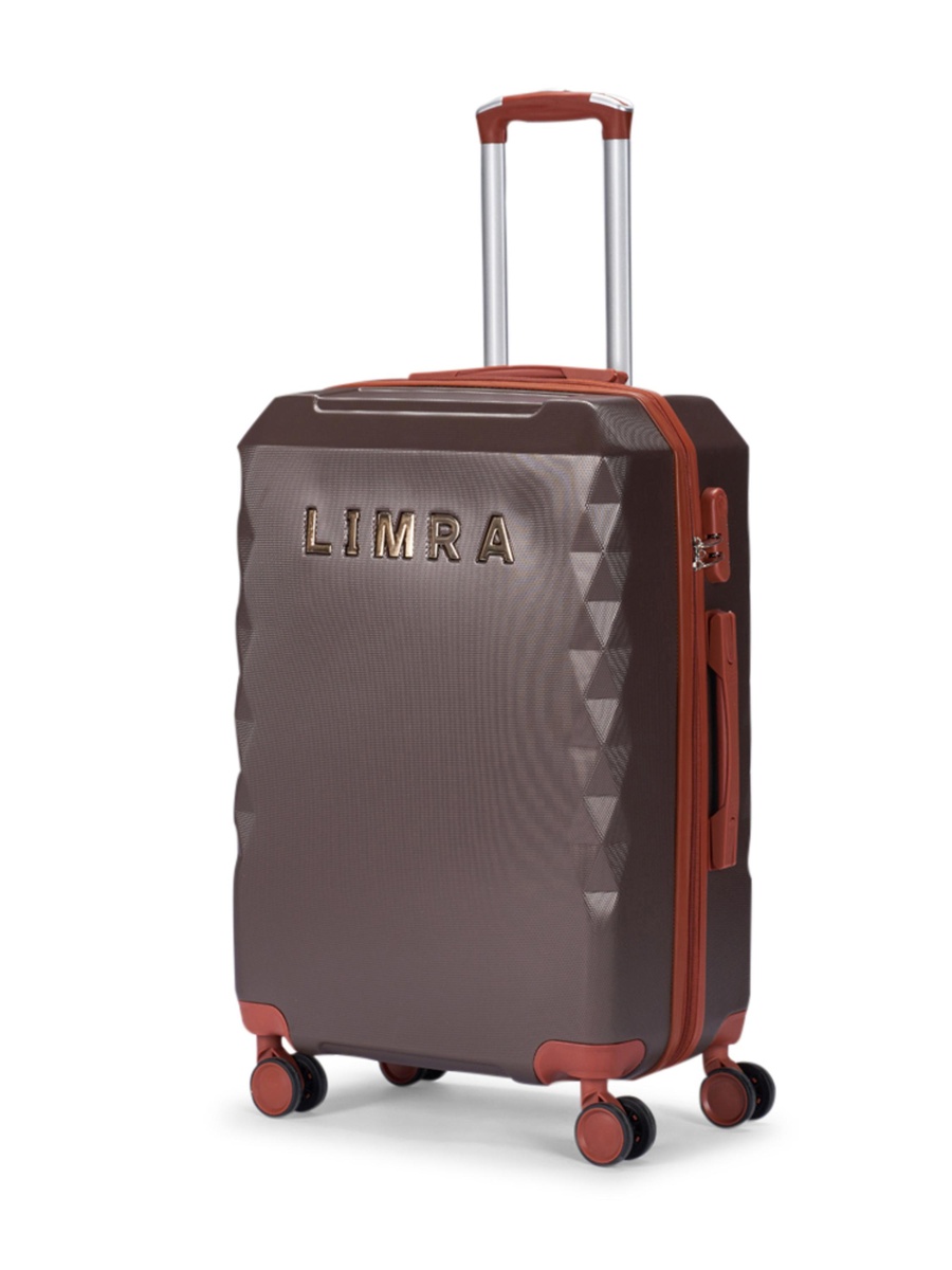 6-Piece Luggage Set with Swivel Wheels, Coffee Brown