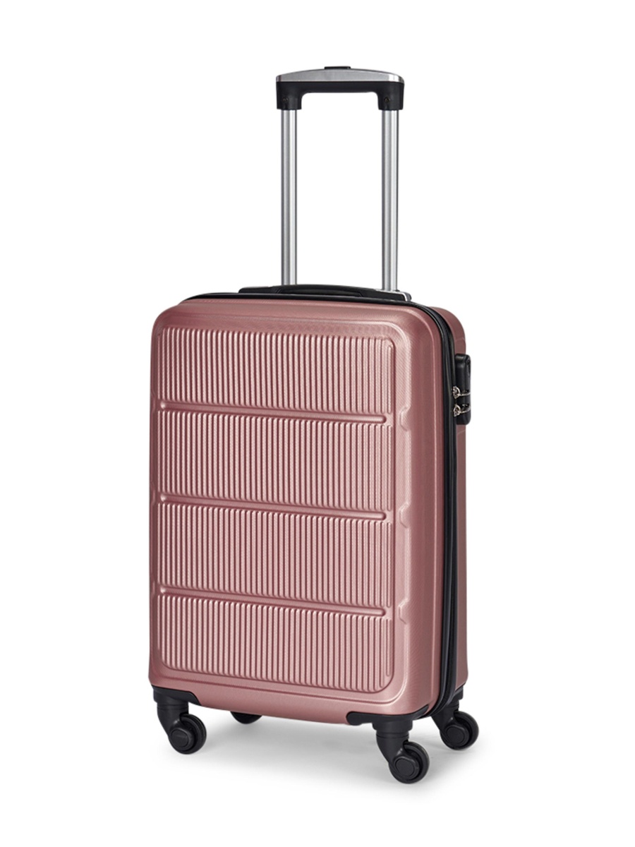 20 Inch Cabin Luggage with Hard Shell and Spinner Wheel, Gold