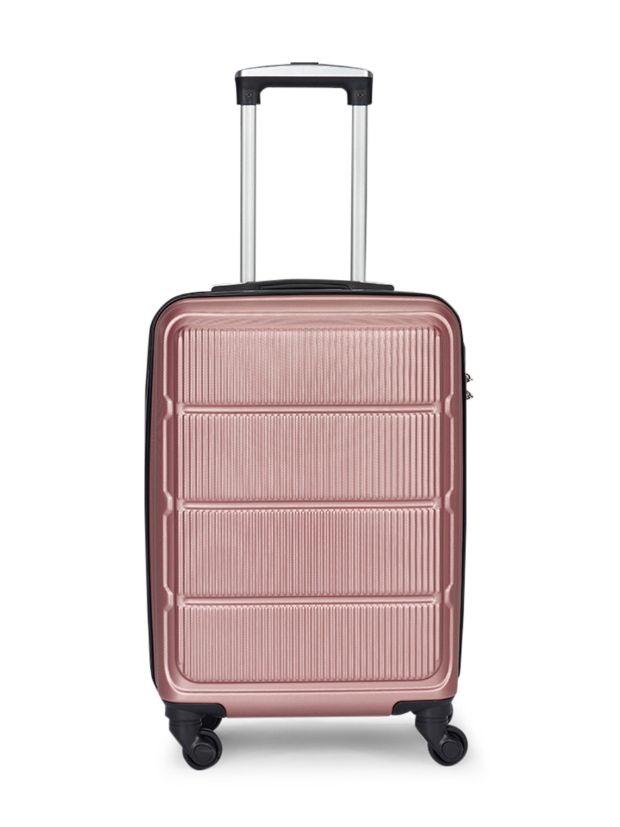 20 Inch Cabin Luggage with Hard Shell and Spinner Wheel, Gold