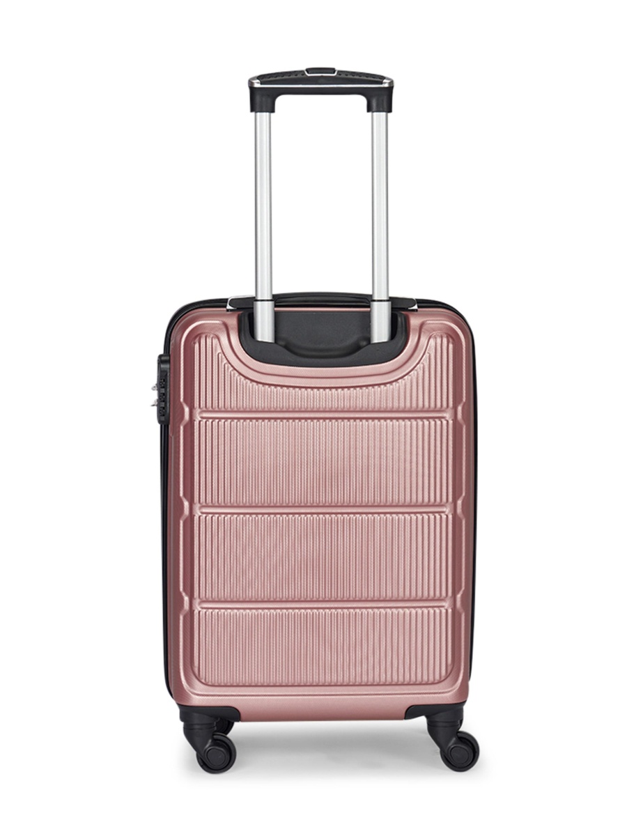 20 Inch Cabin Luggage with Hard Shell and Spinner Wheel, Gold