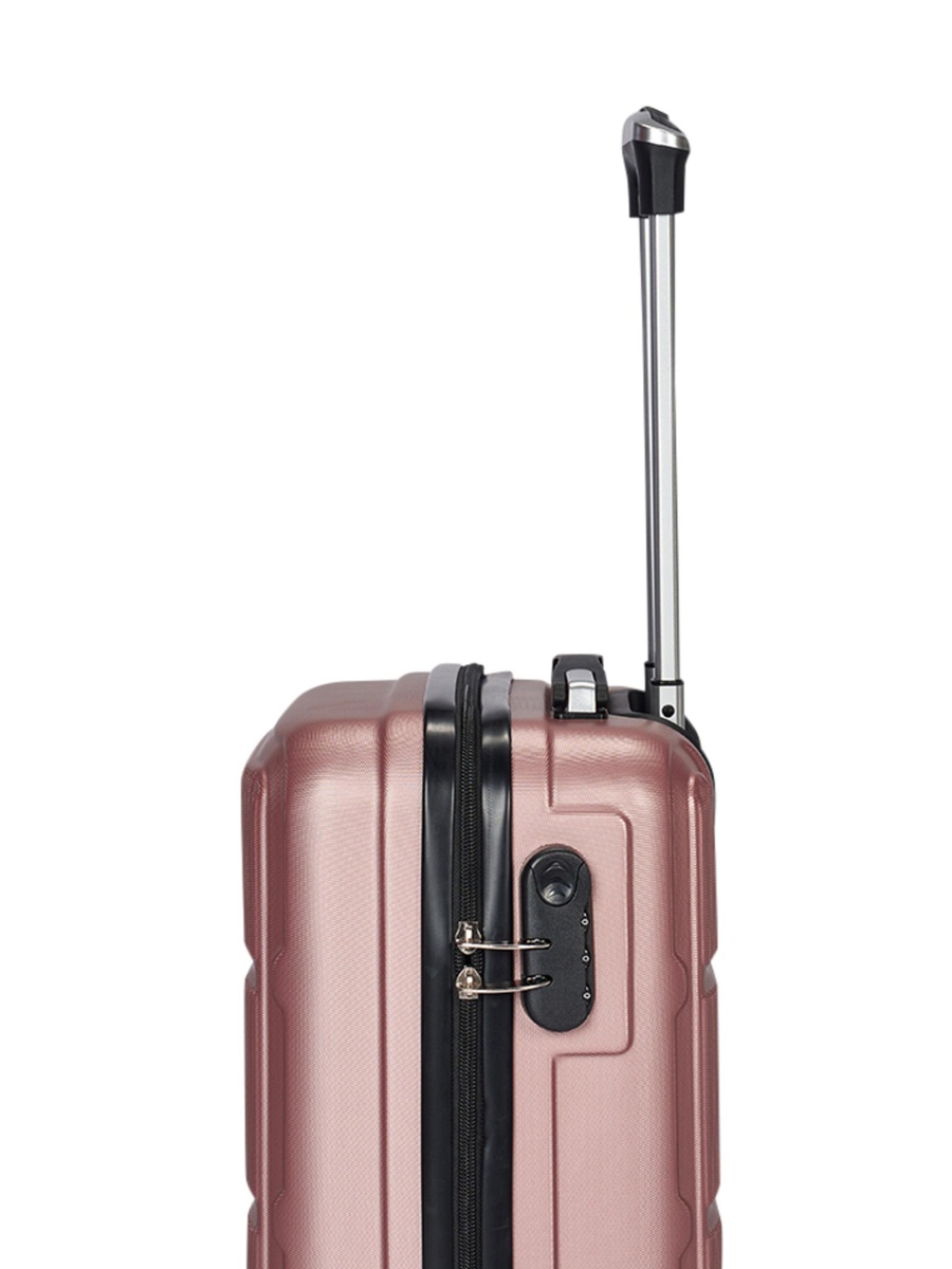 20 Inch Cabin Luggage with Hard Shell and Spinner Wheel, Gold