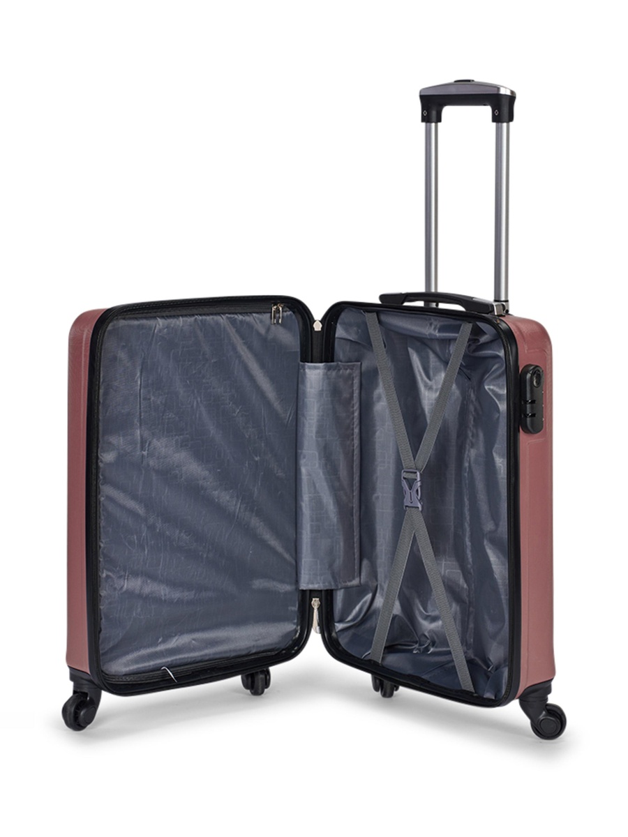 20 Inch Cabin Luggage with Hard Shell and Spinner Wheel, Gold