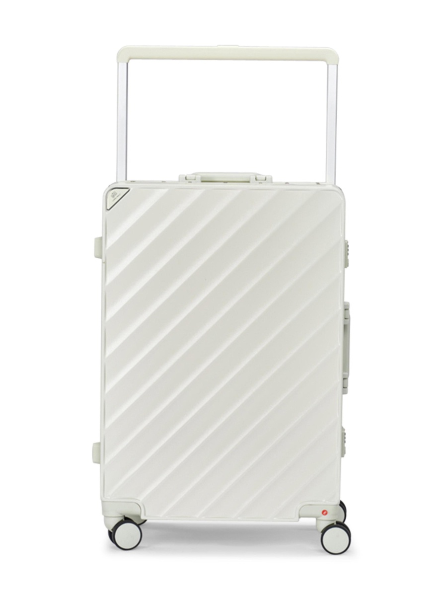 2-Piece Luggage Set with Hard Shell and Spinner Wheels, Cream