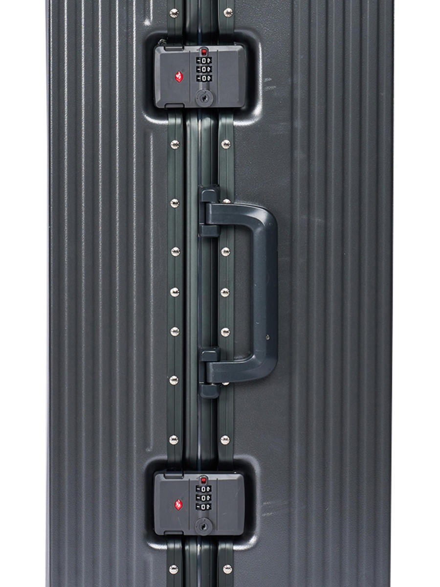 2-Piece Luggage Set with Hard Shell and Spinner Wheels, Grey