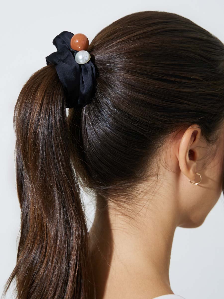 Pack of 3 - Multi-Color Stone Embellished Scrunchie