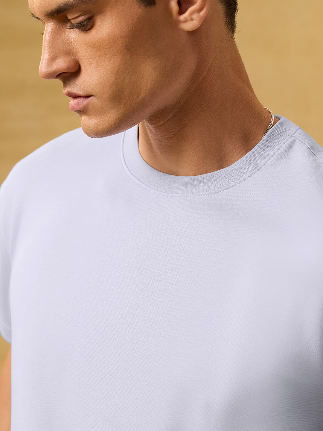 Men Premium Interlock Cotton Oversized T-Shirt