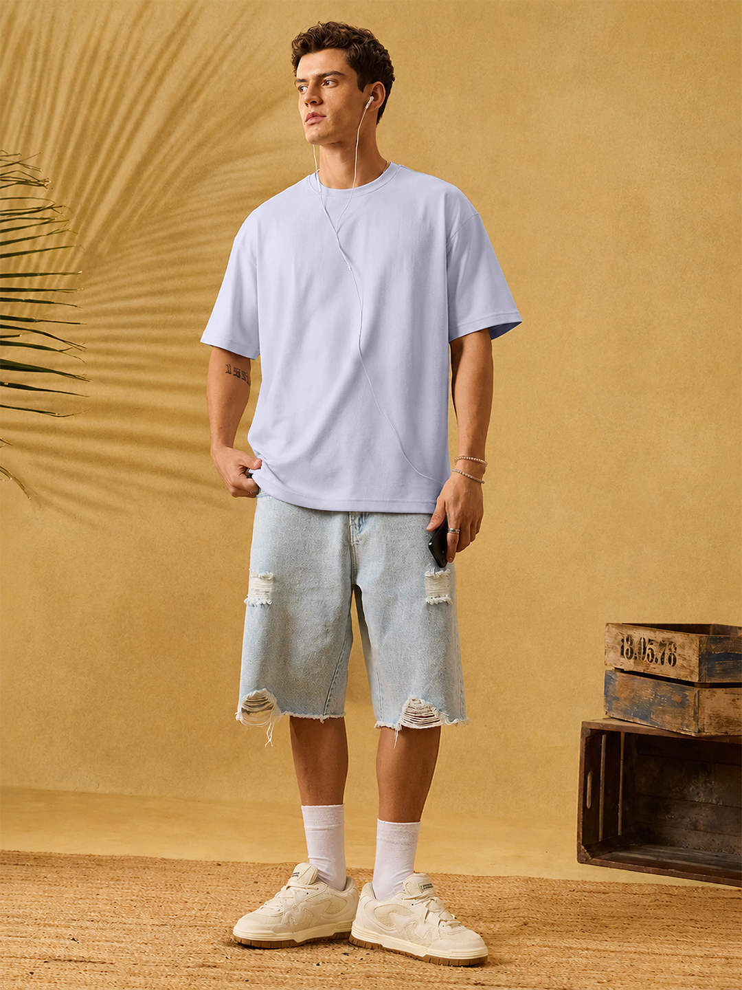 Men Premium Interlock Cotton Oversized T-Shirt