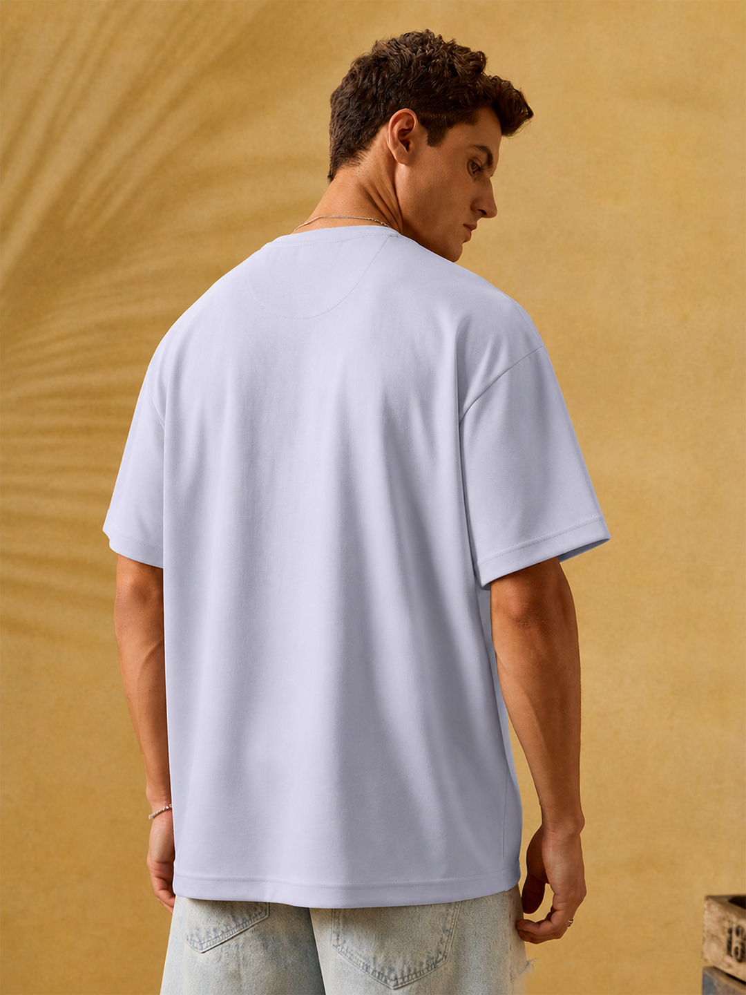 Men Premium Interlock Cotton Oversized T-Shirt