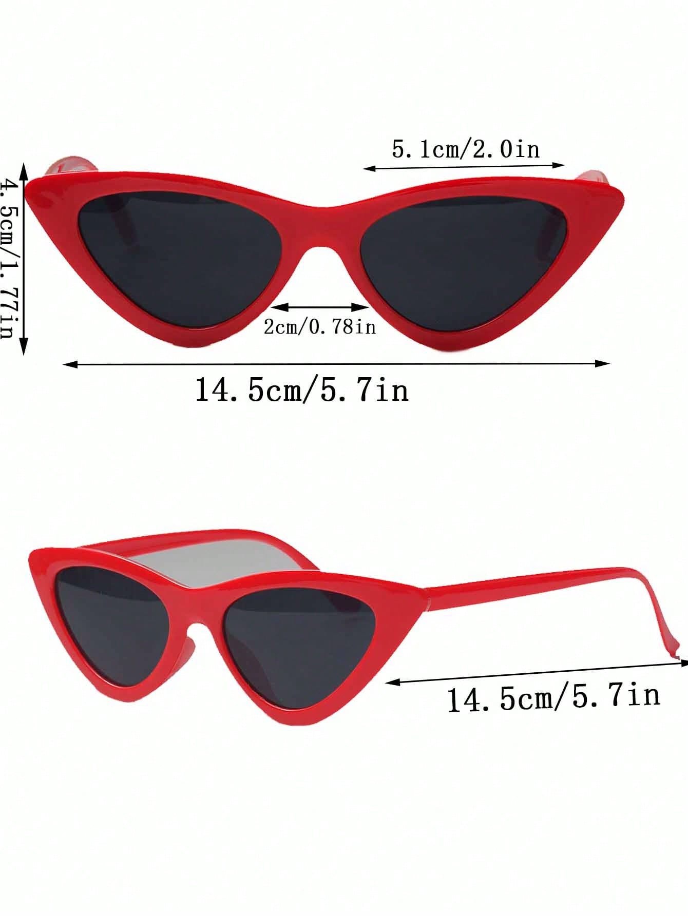 Pack of 2 Multi-Color Cat-Eye Sunglasses
