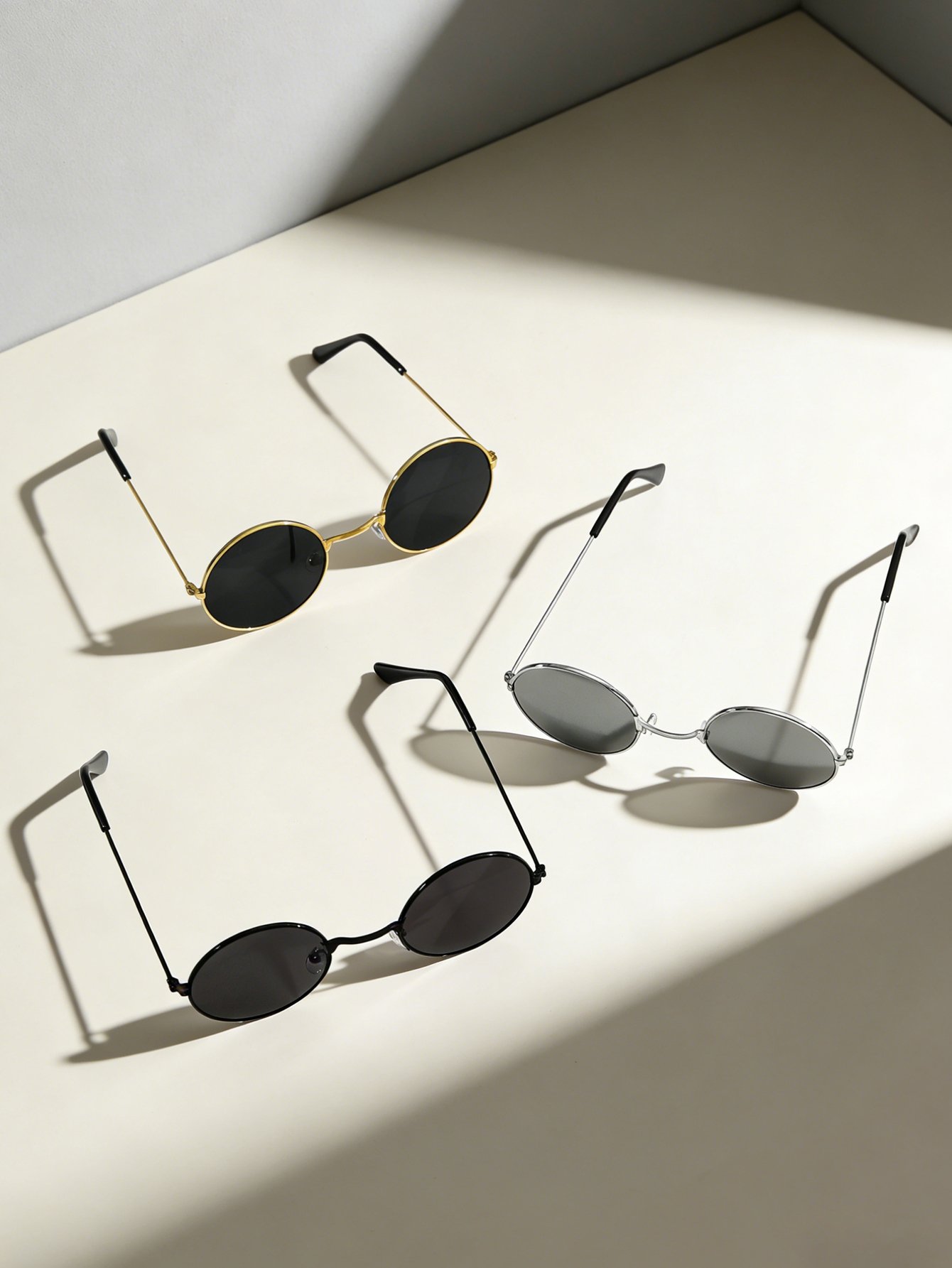 Pack of 3 - Multi-Color Round Frame Sunglasses