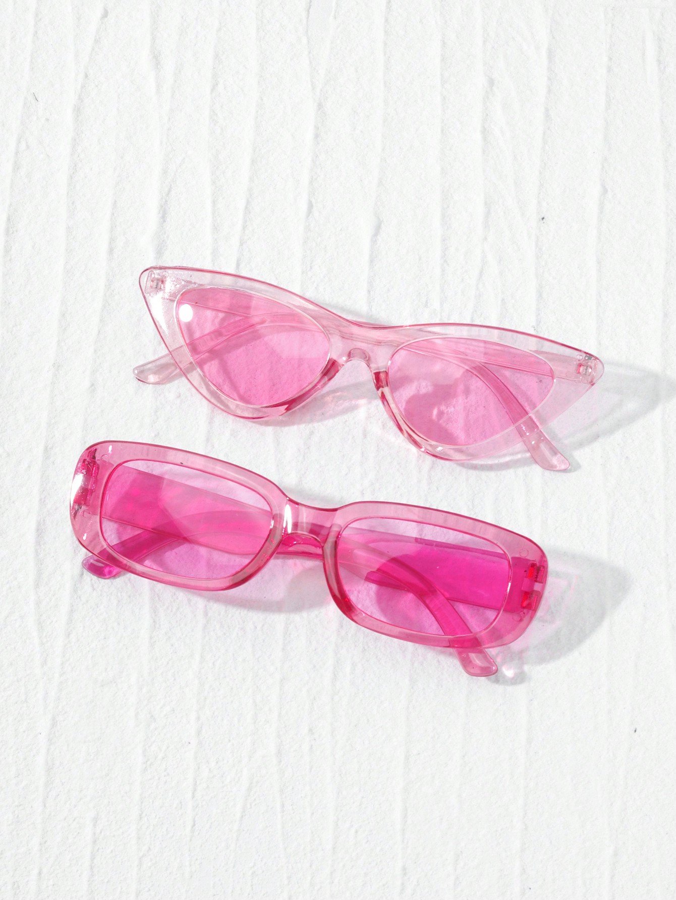 Pack of 2 - Light Pink Geometric Sunglasses
