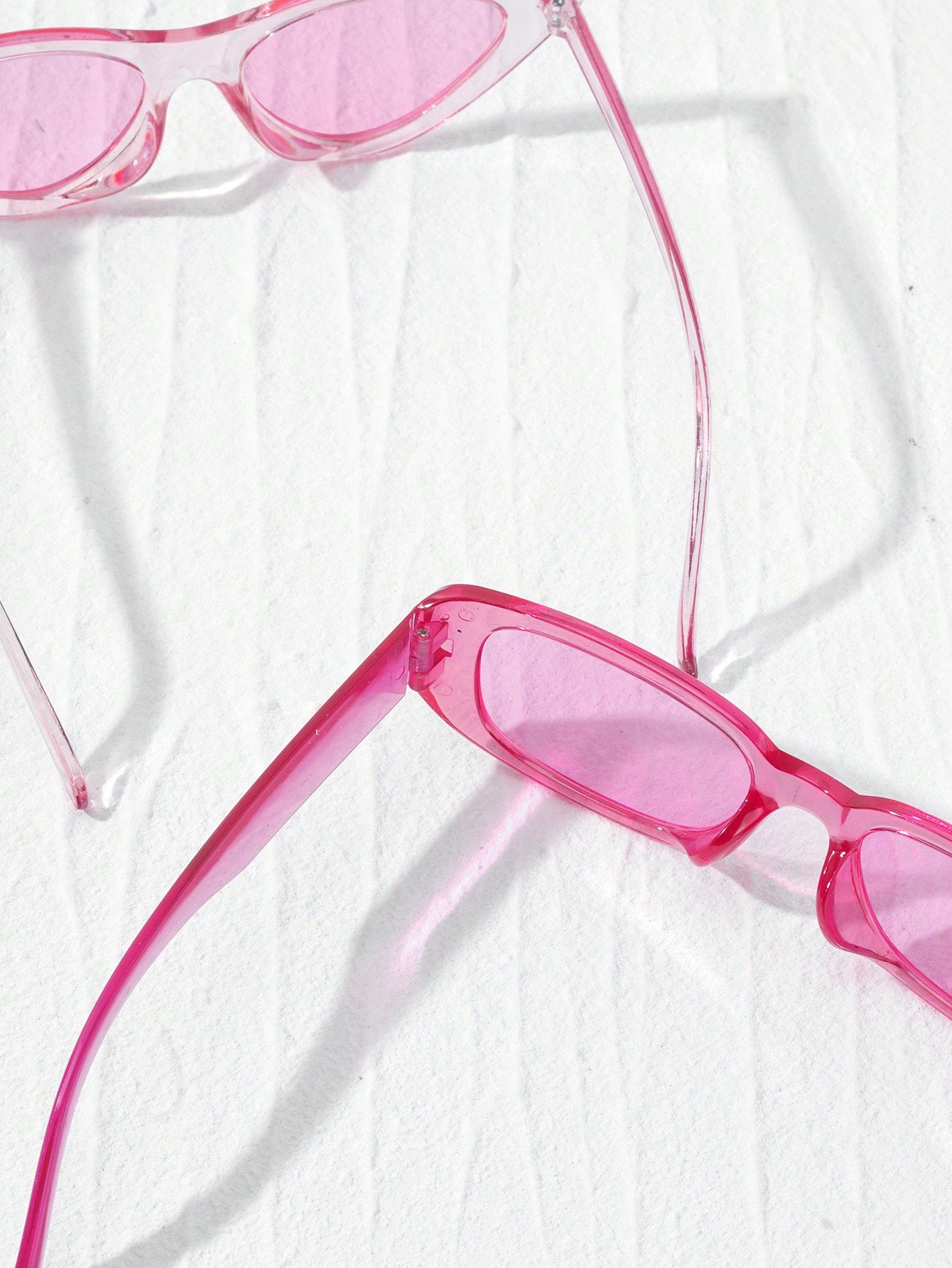 Pack of 2 - Light Pink Geometric Sunglasses