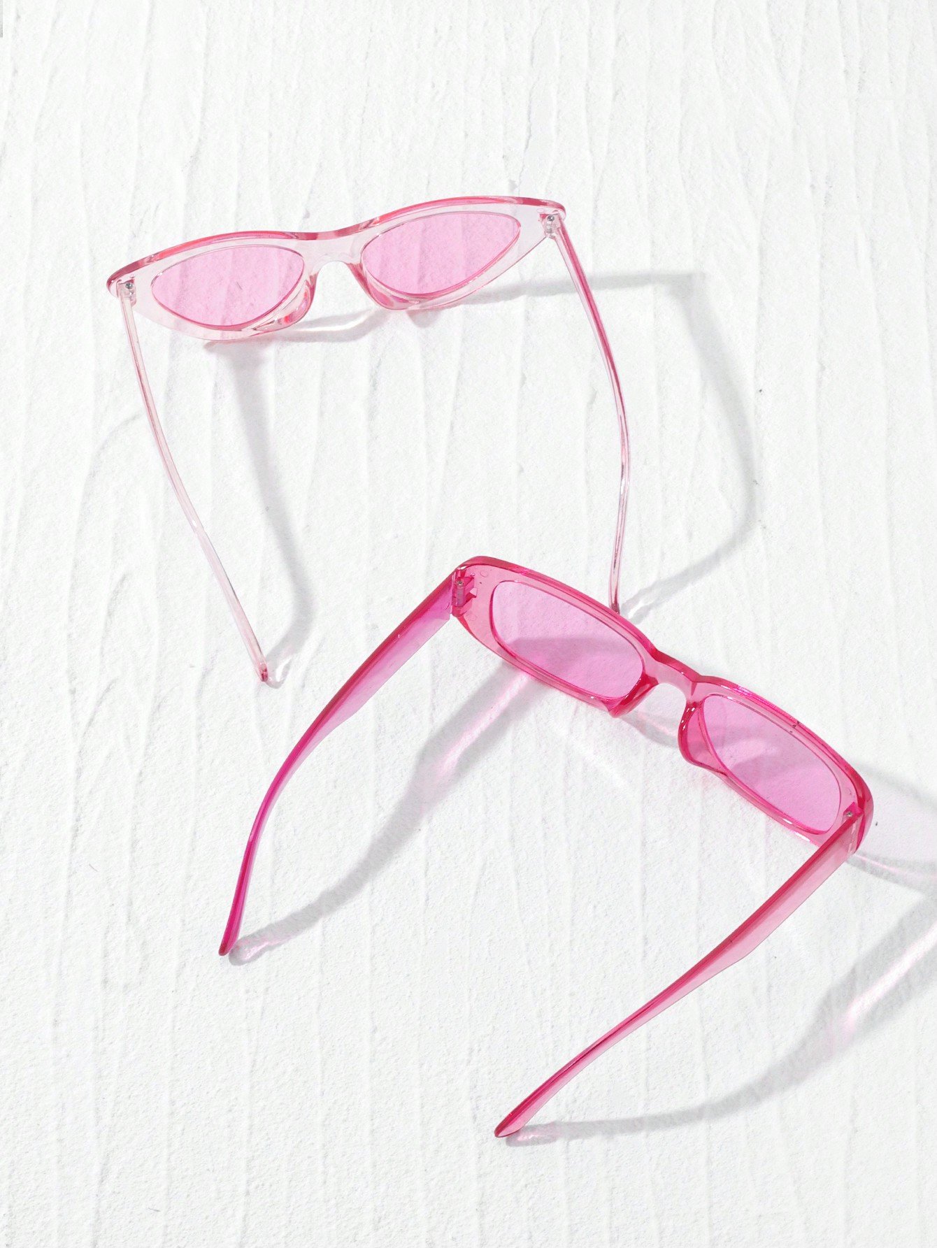 Pack of 2 - Light Pink Geometric Sunglasses