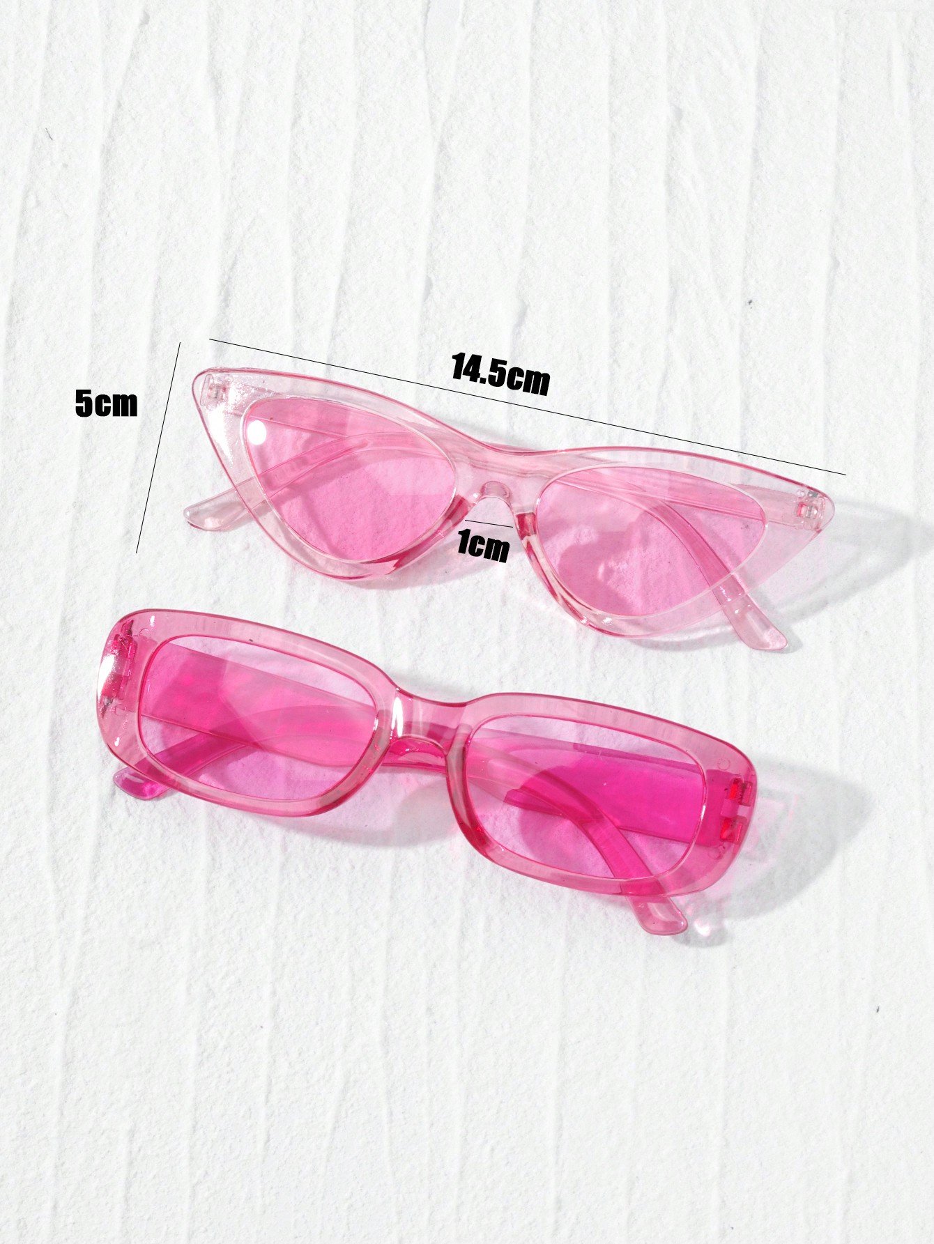 Pack of 2 - Light Pink Geometric Sunglasses