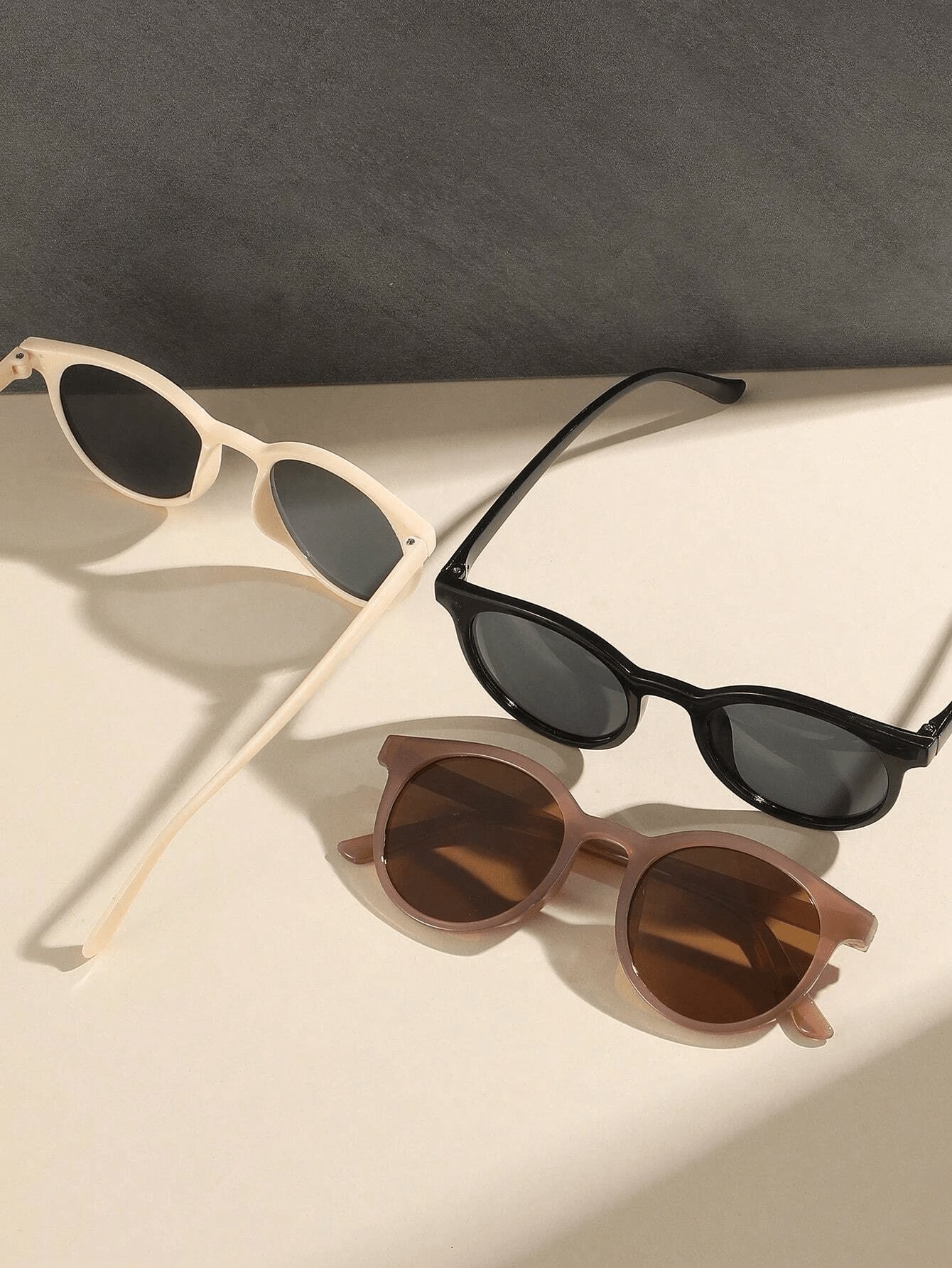 Pack of 3 - Multi-Color Round Sunglasses
