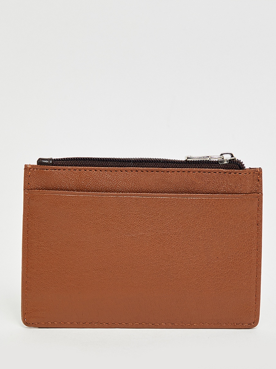 Men Brown Logo Card Holder