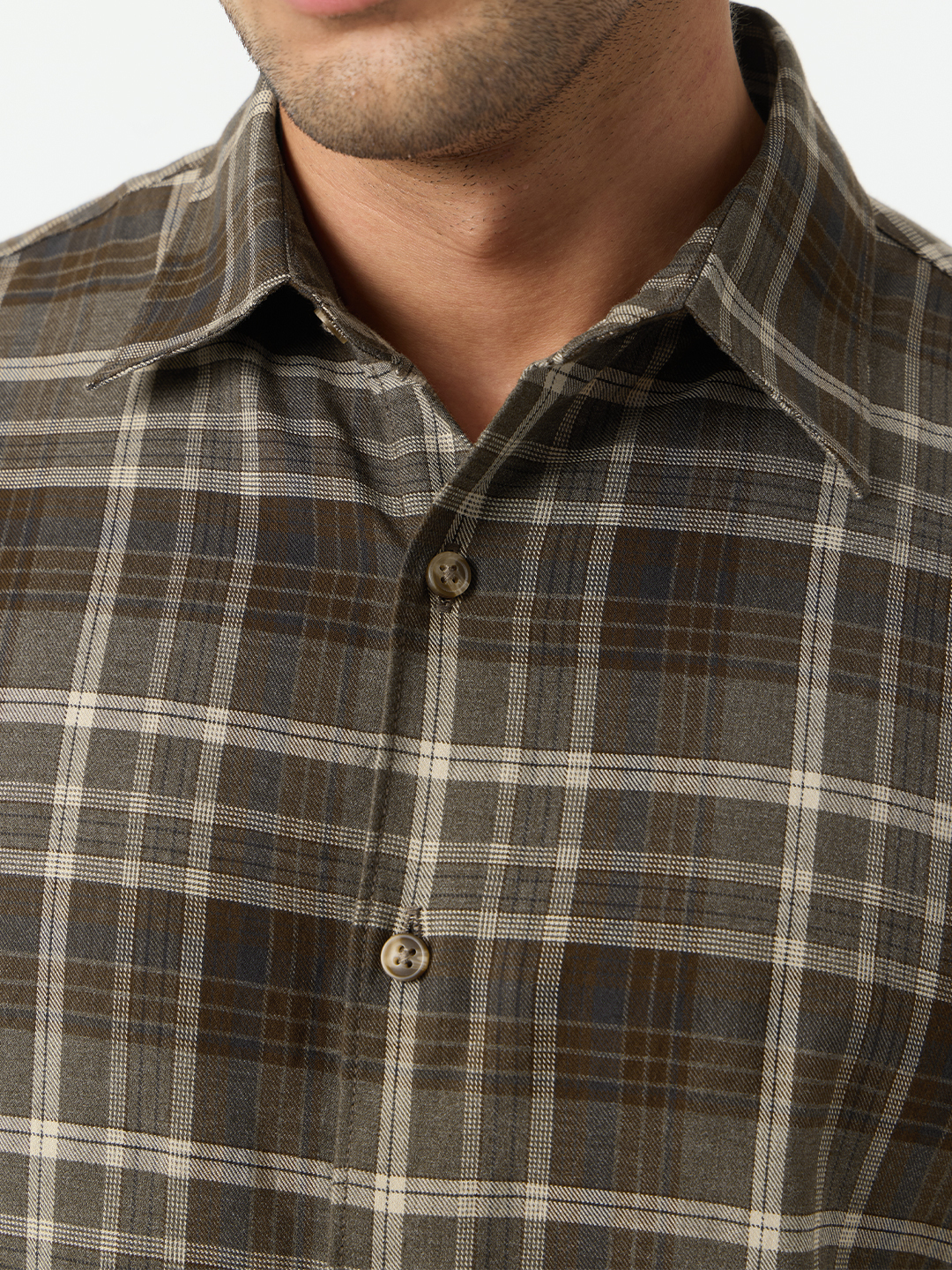 Men Multi-Color Checked Slim Fit Casual Shirt