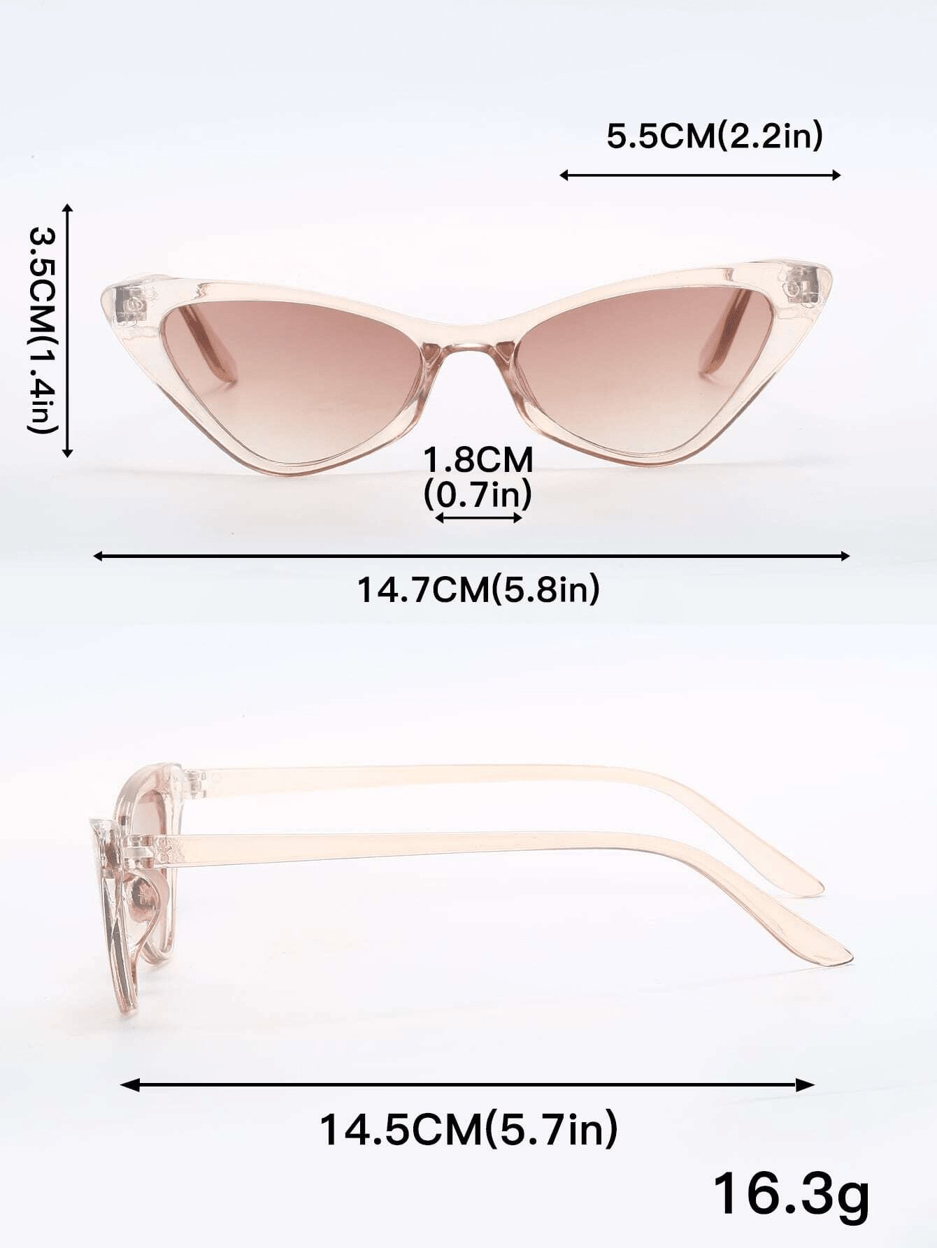 Multi-Color Cat Eye Sunglasses